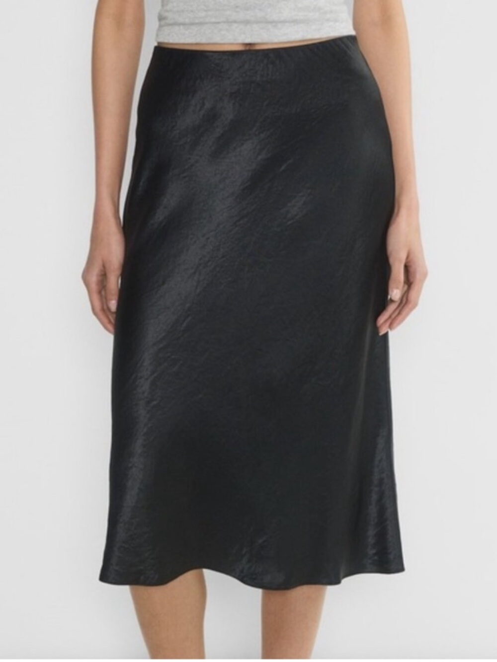 Aritzia Babaton Satin Slip Midi Skirt size 00